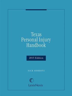 cover image of Texas Personal Injury Handbook